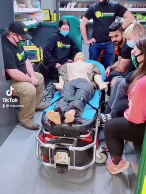 A post by @mssuems on TikTok caption: Want to become an EMT or Paramedic? We have the programs for you! Currently enrolling for EMT, Paramedic, BS courses and Fire 1&2 for the summer and fall semesters! Don’t miss your chance, email us at ems@mssu.edu 🦁🚑