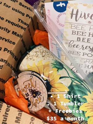 A post by @jillennakaye on TikTok caption: #fypシ #fypviralシ #subscibe #subscriptionbox #BigComfy #EasyWithAdobeExpress #DeserveADrPepperDuet #aprilsbox #beekind💛🐝 #beekind🐝