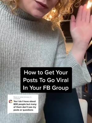 A post by @alysonbloom on TikTok caption: Let’s talk Facebook Groups for business.