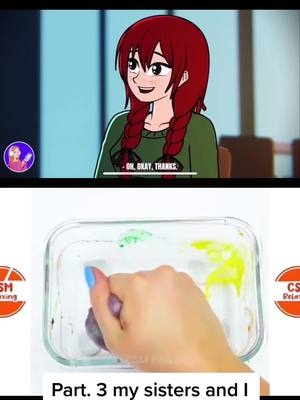 A post by @animatedstorys_35 on TikTok caption: Part 3 the rest will be tomorrow sorry for the old slime videos I didn’t have time for more #fyp #BigComfy #EasyWithAdobeExpress