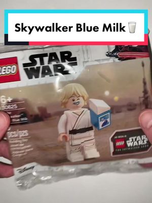 A post by @briktokk on TikTok caption: Luke Skywalker Blue Milk 🥛🧊⚡️Exclusive⚡️#lego #asmr #fyp #foryoupage #foryou #theskywalkersaga