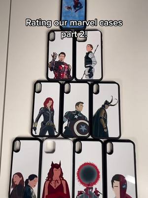 A post by @daisyscasesofficial on TikTok caption: Rating our #marvelcases p2! #marvelmerch #avnegersmerch #yelenabelova #tomholland