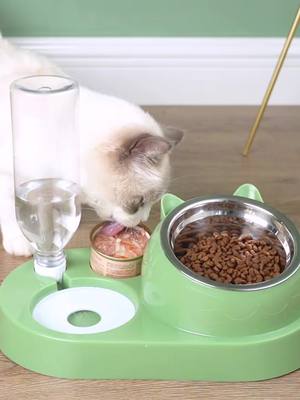 A post by @kitty_perferred on TikTok caption: Water fountain cat basin dog double bowl automatic pet bowl feeder dog bowl Cat bowl Cat supplies water dispenser#cat#dog#dogsofttiktok