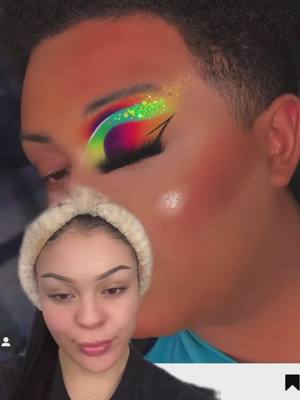 A post by @jglitzzmakeup on TikTok caption: @Cel is a wizard with the brushes absolutely SLAYIN this look🦋💓✨🪄 Be sure to check her out and follow!!! Rhinestones link in our Bio📍 #rhinestones #rhinestonemakeup #PassTheBIC #ComeDanceWithMe #makeup #makeuptutorial