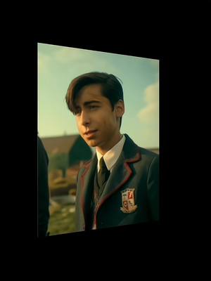 A post by @aidans.bae_ on TikTok caption: 💁‍♀️#edit #aidangallagher #fivehargreeves #umbrellaacademy #velocity #netflix #fy #nickyharper