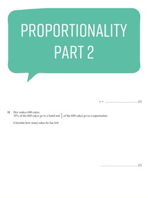 A post by @mathstutorhacks on TikTok caption: Proportionality walkthrough #fyp #foryoupage #tiktokonlearn #mathsgcse #revision