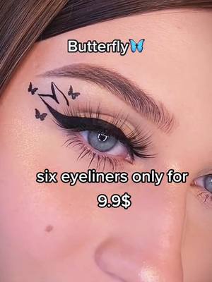 A post by @starryoceans1 on TikTok caption: Reply to @marii_01222 link is on my bio shop six eyeliners#satisfying #makeup #beautiful #fyp #foryou