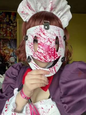 A post by @caustic_cosplays on TikTok caption: #maidmask #highriseinvasion #sakuracon2022 #sakuracon