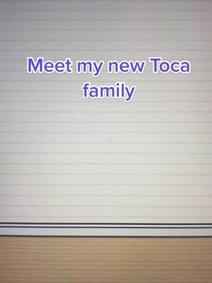 A post by @tocaboca10002 on TikTok caption: Sorry for not posting for a long time it’s just I have been distracted by school and other things. Hope you like my new Toca family!!!