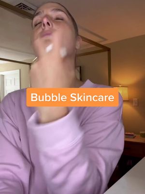 A post by @achiquepeek on TikTok caption: Life is stressful, and that affects your skin. We can’t control all of the current events in the world, but we can control what we put on our face. Put yourself first with @Bubble use code Samanthac10 for 10% off #WhatsOnYourFace #Bubbleskincare #AD