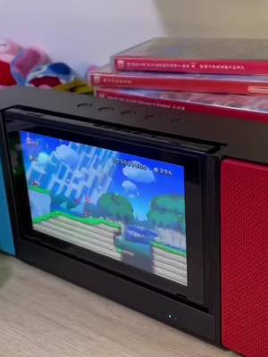 A post by @newgame_stop on TikTok caption: Yes OJO Bluetooth Speaker Dock For Switch #switch #nintendo #speaker #bluetoothspeaker