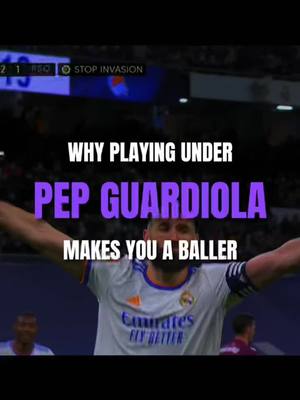 A post by @mcfc.szn.10 on TikTok caption: He makes you a baller#pepguardiola #benzema #foden #debruyne