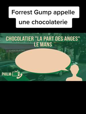 A post by @philmcanular on TikTok caption: La dame est adorables.                    Philm-YouTube #film #blague #canulartelephonique #philm #forestgump #chocolaterie