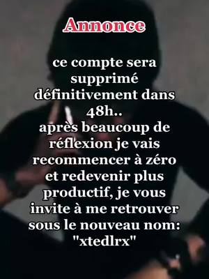 A post by @tedd.lr on TikTok caption: Nouveau compte: @xtedlrx                    À très bientôt 🖤🔥#foryou