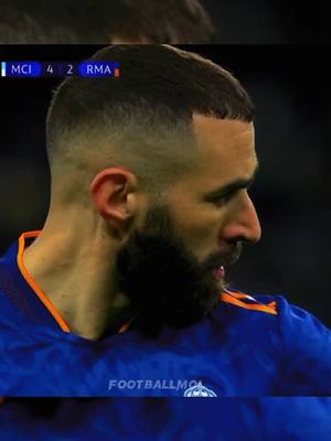 A post by @footballmol_ on TikTok caption: Karim the dream🥶 #championsleague #manchestercity #realmadrid #benzema #karimthedream