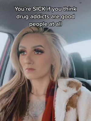 A post by @rudimarieee on TikTok caption: Yes drug addicts do messed up things may steal, lie, or manipulate people to support their habit, but Karen punched a child over a Barbie doll during black Friday sales, Alexis has faked 2 pregnancies, and Brian over there just stole $400 of stuff using self checkout. What’s their excuse? #recovery #fyp #sobriety #badpeople