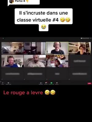 A post by @fourire_video on TikTok caption: partie 5 au 100 likes #drole #pepite #virtuel #cours #prank #funny #pourtoi #rigolo #ecole #viral #mdr #perce