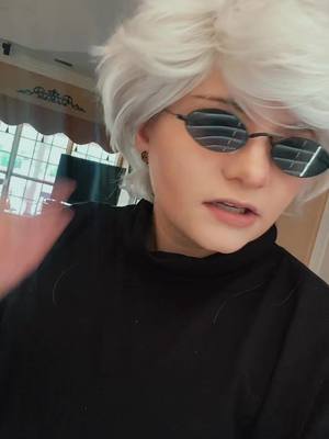 A post by @kaidoggo on TikTok caption: Pov: Itadori is knocked out and Gojo is trying to be helpful LOL #jujutsukaisen #gojousatoru #jujutsukaisencosplay #jjk #jjkgojo #gojo #cosplay