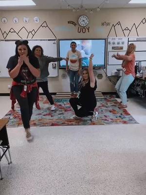 A post by @adventureswithmrs.v on TikTok caption: Appreciate your teachers and these horrible dance moves. #teacherapprecationweek #teacher