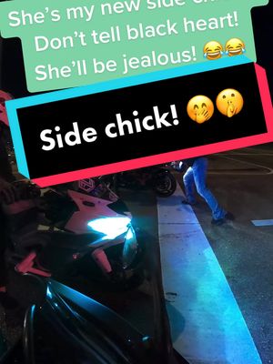 A post by @allblkgixxer01 on TikTok caption: Found a side-chick! 😂😂 Y’all don’t tell black heart, she’ll be done quit on me! 😂😅 #SearchForWonderMom #LaurelRoad4Nurses #BBPlayDate #onlyinmycalvins