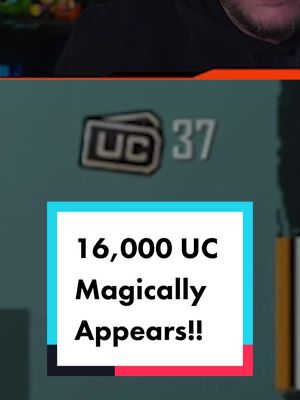 A post by @powerbanggaming on TikTok caption: UC Magically appears on my account, how did it get there?      #teampubgm #pubgmambassador #pubgmobile