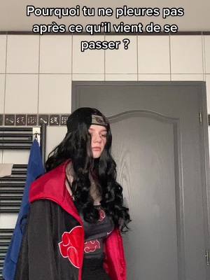 A post by @kanaha_xya on TikTok caption: Itachi ne ressent plus rien depuis l’a$$a$inat de son clan #uchiha #femitachi #cosplay