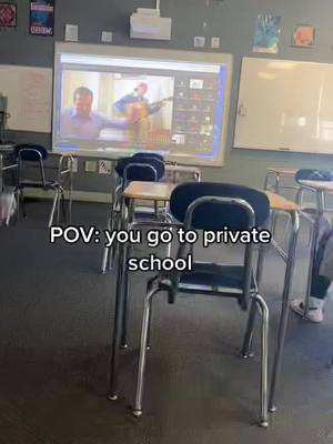 A post by @catsandsoup321 on TikTok caption: Don’t let my school find this #privateschool #fypシ