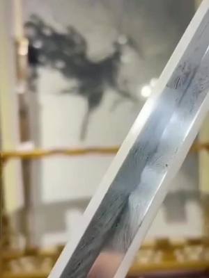 A post by @anime_swords_ on TikTok caption: Ready to ship #sword #katana #blade #anime #handmade