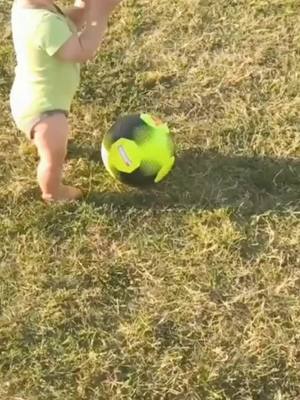 A post by @sproutfox_home on TikTok caption: Future Messi or Cairo ? ⚽️ 😁       #babyfootball #footballtiktok #babyboy #fyp