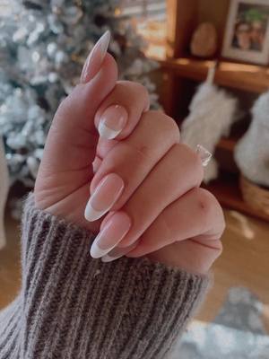 A post by @jenniferhenrynovich on TikTok caption: First time trying #gelx #gelxnails and I’m in love! #nailtutorial #frenchnails