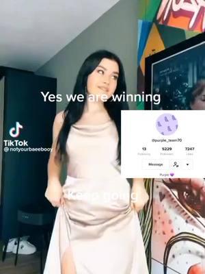 A post by @blue_team38 on TikTok caption: @purple_team70 #wearewinning #keepgoing #helpmeplease #foryoupage #foryou #blueteam #fyp