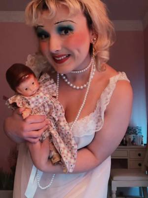 A post by @gibsongrrrl on TikTok caption: i thought it was high time u met baby’s doll collection #doll#dollcollector#strange#and#offputting#meow#fortnite#vintage#slayyy#yas