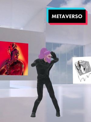 A post by @dianvich on TikTok caption: E VAMO TODO MUNDO PRA ESSE ROLEEEE 🥰💕 #metaverso #galeria #monqueer #arte