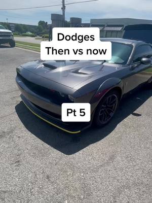 A post by @benfrmlr on TikTok caption: Then or now?🤔#fypシ #fyp #foryou #foru #foryoupage #scatpack #hemi #srt #mopar #widebody #392 #dodge #challenger #cartiktok #carsoftiktok #cartok #392scatpack #cars #charger