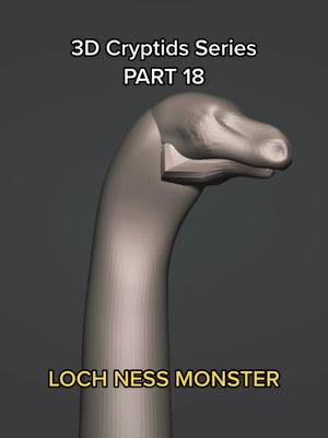 A post by @anacarolina_art on TikTok caption: Another one from Scotland! #lochness #lochnessmonster #RealTalkWithCharmee #nessie #zbrush #3dart #art #myrecommendation #howto #tutorial #fypシ #foryoupage #foryou #creepyfacts #creepypasta #creepytok #viral #sirenhead #horror #scottish #clarity #digitalart #teachersoftiktok #science #clarity #monster