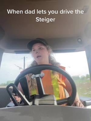 A post by @r.sharpe02 on TikTok caption: #fullsend #fyp #womeninag #agriculture #steiger #steigertractor #case #caseih