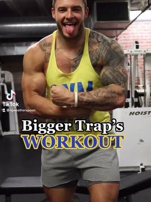 A post by @kjweatherspoon on TikTok caption: Bigger Traps with this workout! #trapworkout #shoulders #workoutroutine #bodybuilding