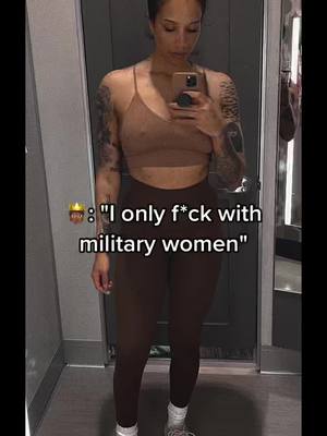 A post by @tiataughtyouwell on TikTok caption: #trending #fyp #military #army #militarywomen #xyzbca #4u