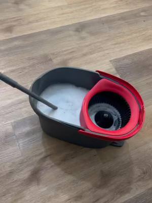 A post by @actazif on TikTok caption: Love your O’Cedar spin mop but hate mopping with dirty water?  $8 fix!  Thank you Tik Tok! #ocedarspinmop #ocedar #CleanTok  #housecleaning #mopfloors