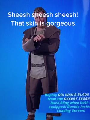 A post by @legogeneralkenobi on TikTok caption: This skin is lit! #legogeneralkenobi #lego #HolidayModeActivated #obiwankenobi #obiwan #obiwankenobi #fortnite