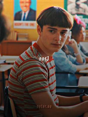 A post by @peter_aftereffects on TikTok caption: no caption. #willbyers #randomgirl #strangerthings4 #noahschnapp