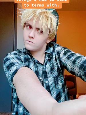 A post by @estley_wyn on TikTok caption: Finally jumped on a trend on time #fyp #fypシ #bakugou #bnha #momocon