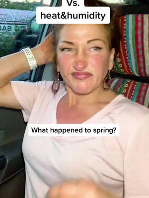 A post by @carriekrah225 on TikTok caption: I’m melting!!!#littleoffended #notgoingtolie #sickofthis #menopause #hotflashes #humidity #royalanarchy💀👑 #pinkladiescrew