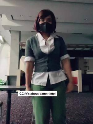 A post by @kayotic_queen on TikTok caption: I was so nervous about people watching me film this 😅 #momocon2022 #courtneytotaldrama #totaldramaisland #tdi #totaldramaislandcosplay