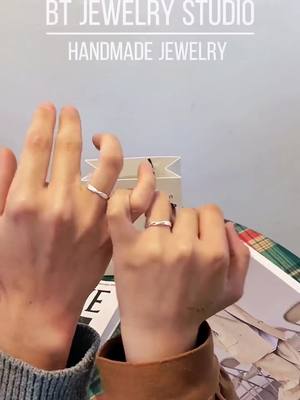 A post by @yxdesignstudio on TikTok caption: Support online customization#jewelry #Love #foryou #handmade #DIY #gift #fyp #marryme #ring #loverring