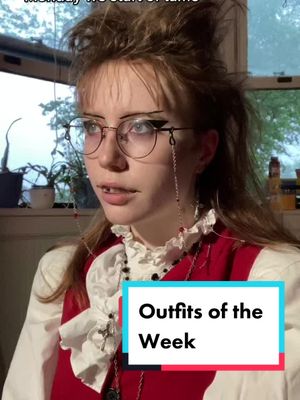 A post by @losferatuu on TikTok caption: My final week at undergrad and what I was doing each day! #OutfitsOfTheWeek #collegegrad #mhc #hwc #alt #goth #outfitinspo #gradution #fyp