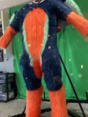 A post by @blackcheetah905 on TikTok caption: MONSOON’S BODY IS HERE! This new owner of the Bat-kit premade upgraded to a fullsuit🔥💙 #furry #fursuit #fursuitmaker #viral #featureme #foryoupage #fyp #fursuiter