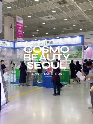 A post by @mellamolady on TikTok caption: mini vlog of me visiting the #cosmobeautyseoul exhibition! #kbeauty #kbeautyproducts #koreabeauty #koreaskincare #seoul #southkorea #korean #korea