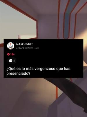 A post by @_lavozdereddit_ on TikTok caption: ¿Qué es lo más vergonzoso que has presenciado? #reddit #redditespañol #fyp #parati