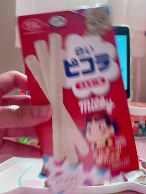 A post by @pinkhime702 on TikTok caption: Peko Chan 😋 #japanesesnacks #milky #pekochan #snacks #foryoupage #fyp #fypシ #xyzbca #MINDORDERING